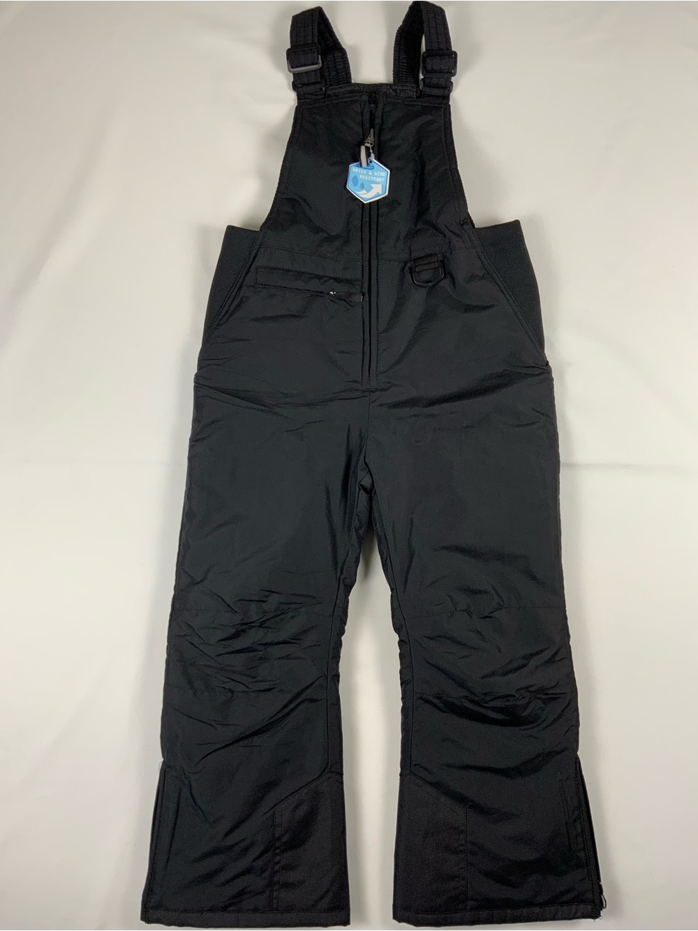 AQ/AQ Kids Black Insulated Bib Jumpsuit Snow Overalls Size 5/6 QUB8053